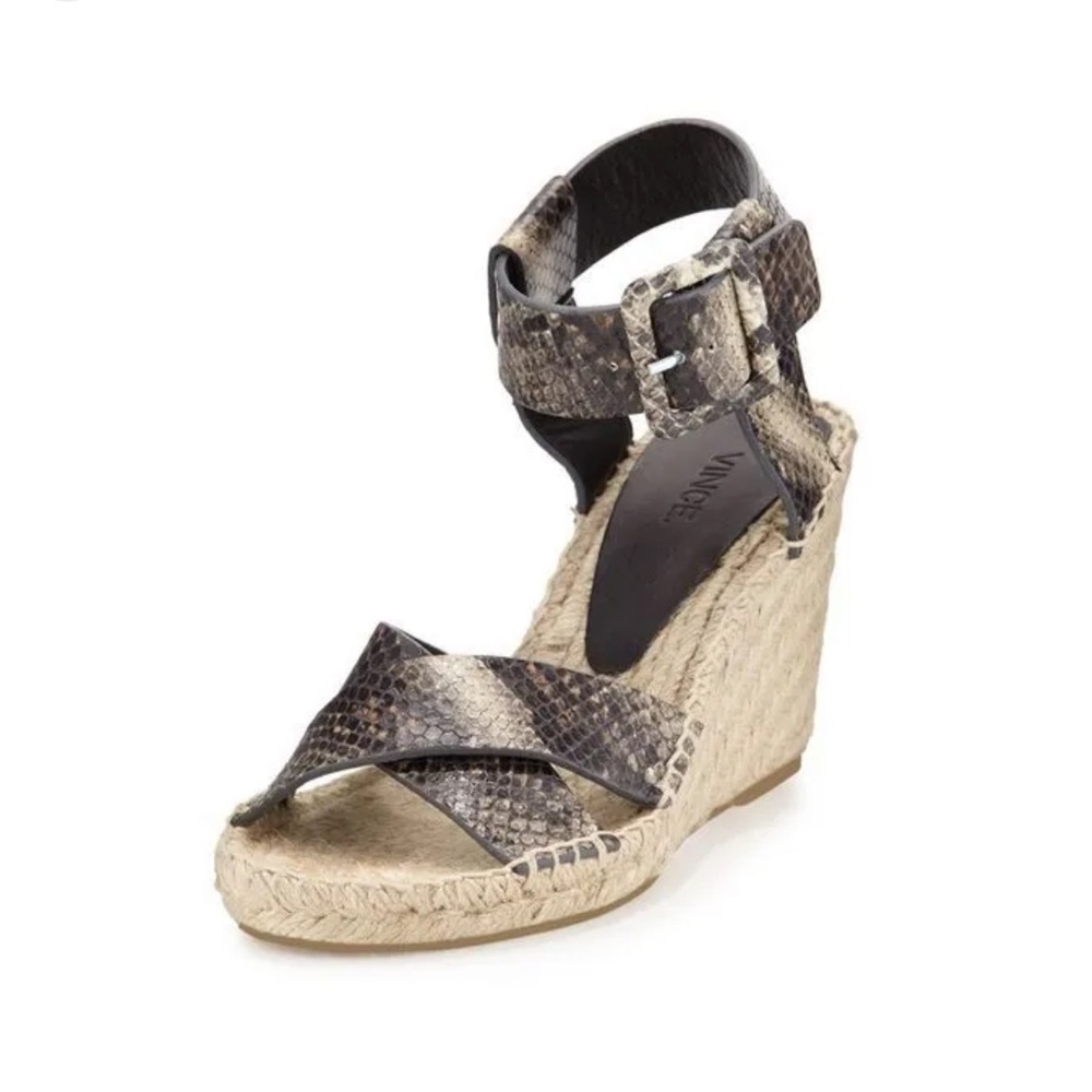 Vince Stefania snakeskin espadrille size 7